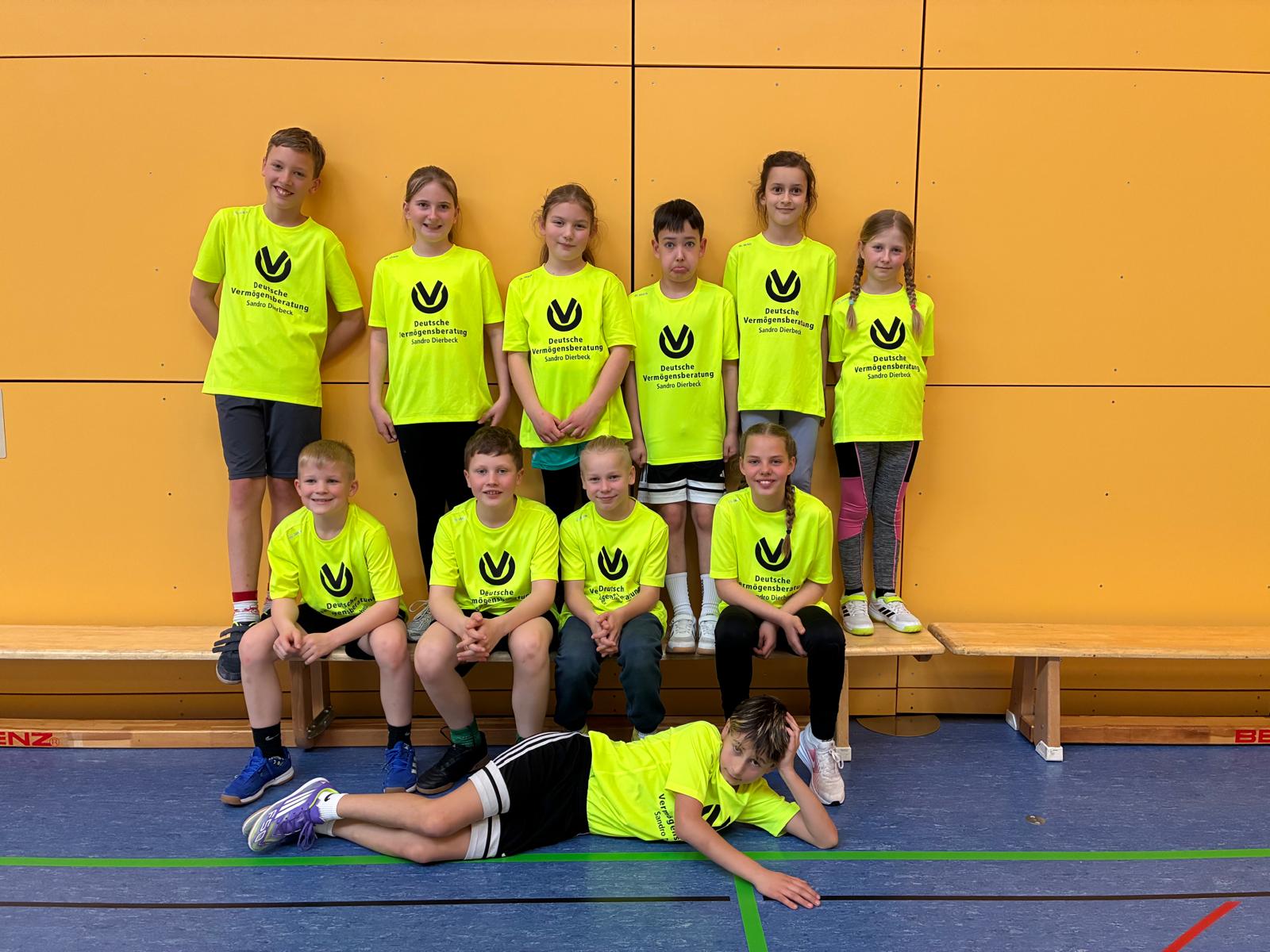 Grundschule Waldheim beim Völkerballturnier der Region Döbeln