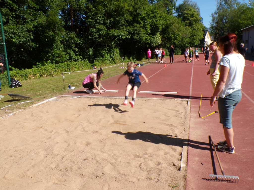 Sport, Spaß und Sonnenschein beim Sportfest der Grundschule Waldheim